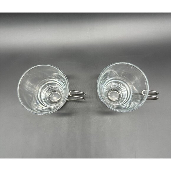 Bormioli Rocco Cappuccino Glasses Coffee Cups Espresso Vitrosax Italy Clear - Picture 6 of 10